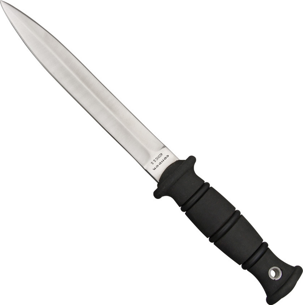 REFERENCE ONLY - Condor Tool & Knife Boar Dagger Knife CTK245-8 Double Edge 420HC Blade - Sheath