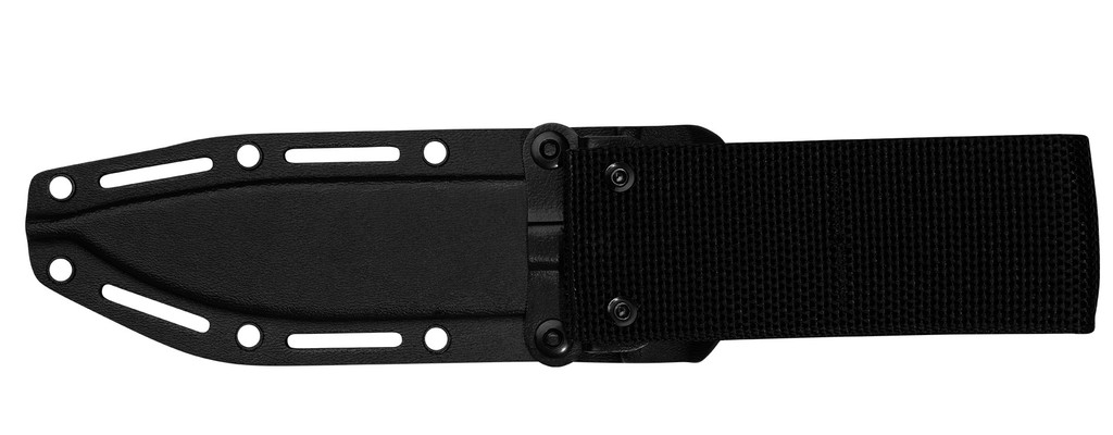 Zero Tolerance 006 fixed blade knife sheath only - reverse side.  Clear Cerakote 6" 3V steel plain edge blade.  Olive drab green G-10 handle.  Model 006.