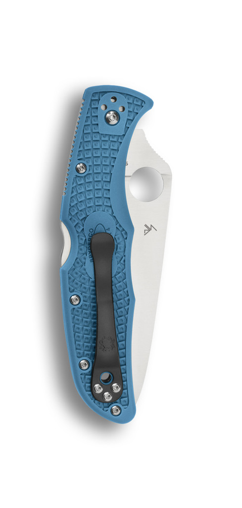 Spyderco Endura 4 Folding Knife C10FPBL Plain Edge VG-10 Blade Blue FRN Handle