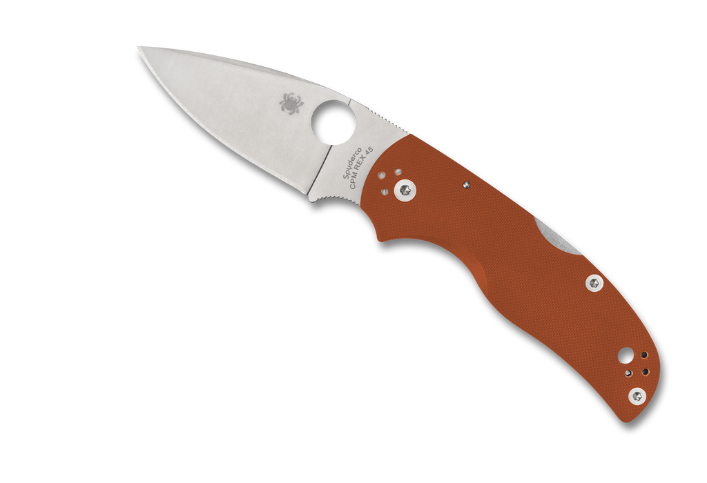 REFERENCE ONLY - Spyderco Native 5 Sprint Run C41GPBORE5 REX 45 Blade Orange G10