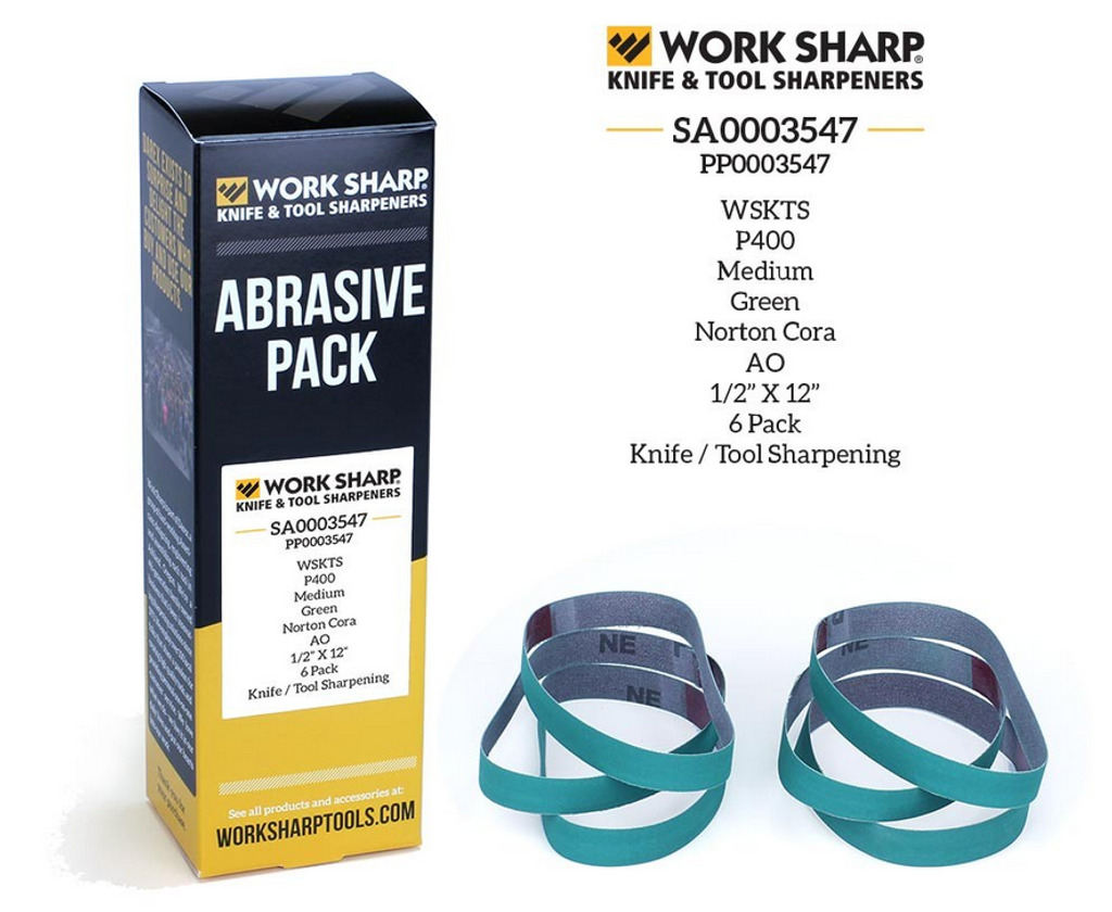 Work Sharp Replacement Belts - WSKTS Work Sharp Model - P400 Grit - SA0003547