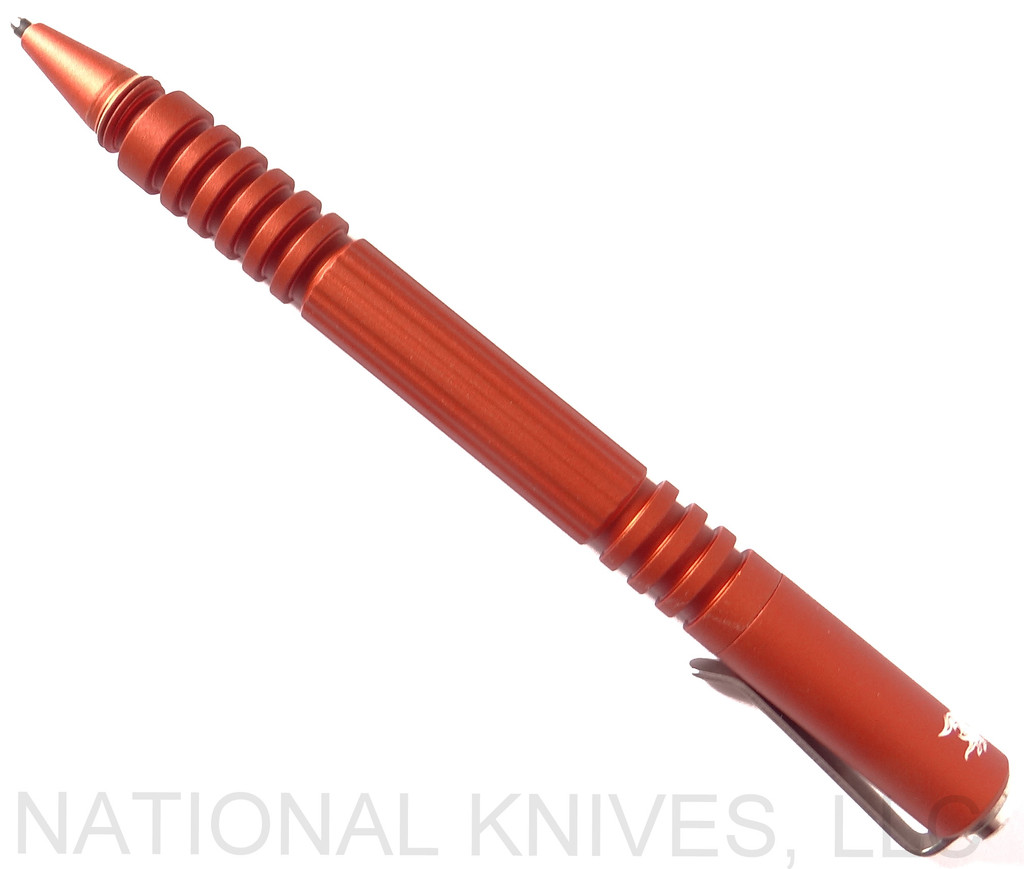 Rick Hinderer Knives Investigator Ink Pen - Aluminum - Matte Orange