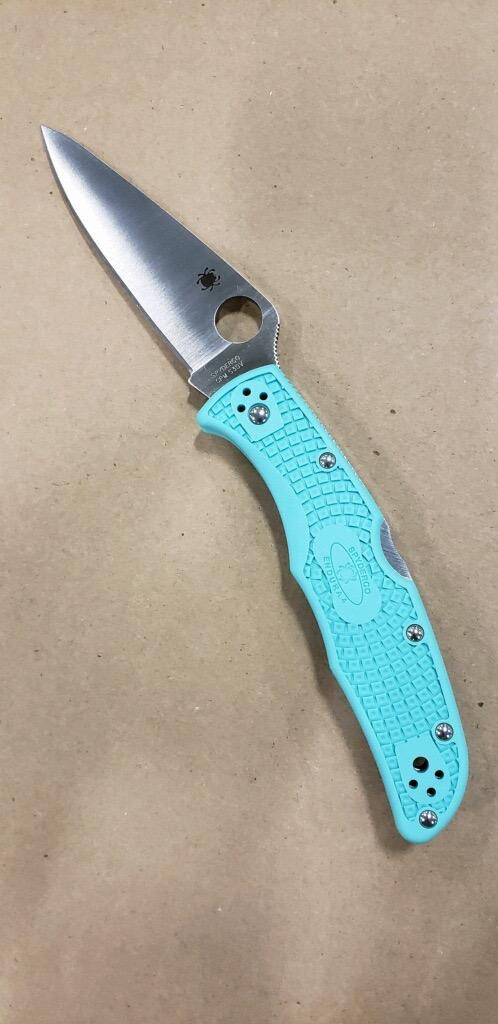 REFERENCE ONLY - Spyderco Endura 4 Knife C10FPTLS30V CPM-S30V Blade Teal FRn