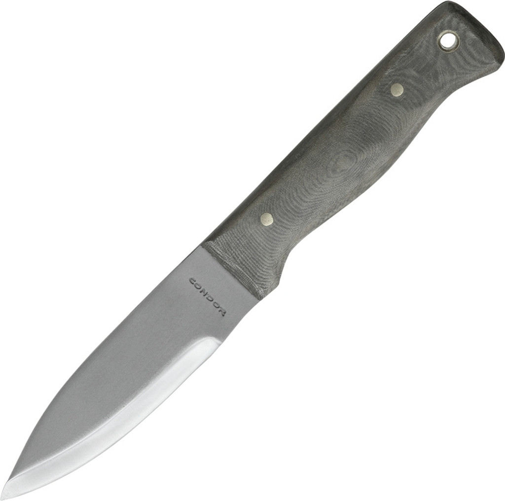 Condor Tool & Knife Bushlore Knife CTK232-4.3HCM 1075 HC Blade Micarta Handle