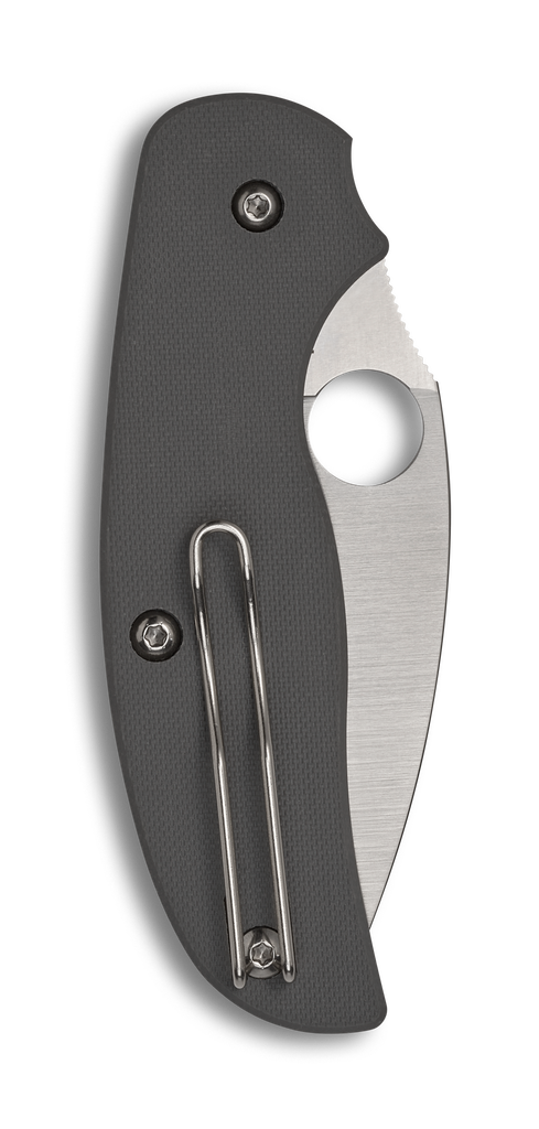 Spyderco Sage 1 Folding Knife C123GPGY Plain Edge Maxamet Blade Gray G-10 Handle