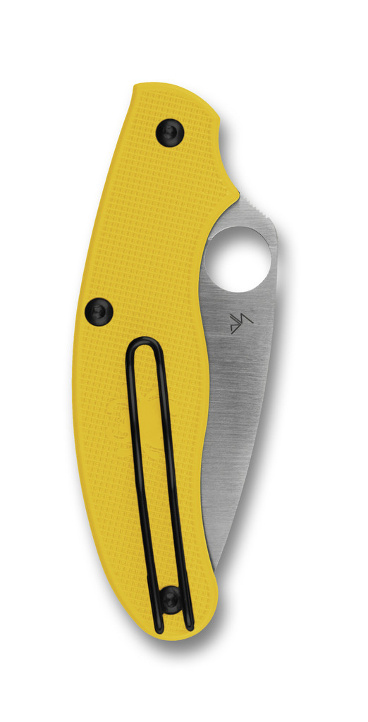 Spyderco UK Penknife Salt Slipit C94PYL Plain Edge CPM MagnaCut Blade Yellow FRN