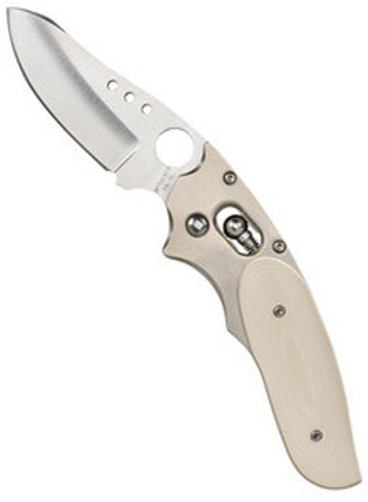 REFERENCE ONLY - Spyderco Phoenix Knife C114WMP VG-10 Blade White Micarta
