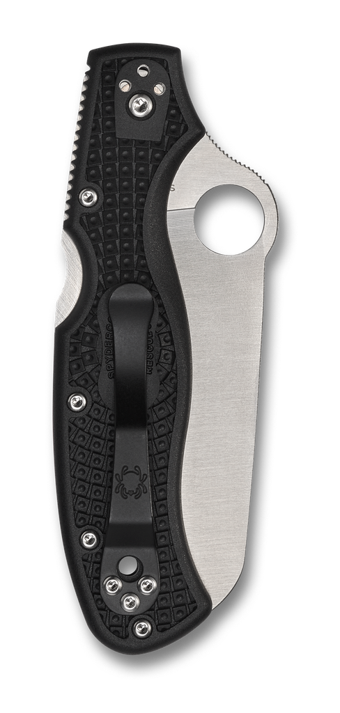 REFERENCE ONLY- Spyderco Rescue 3 Thin Blue Line C14FSBKBL3 Serrated VG-10 Black