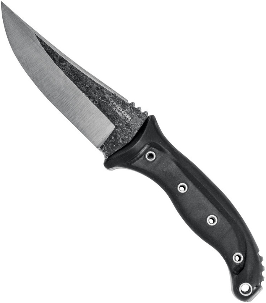 Condor Tool & Knife Pandur Knife CTK1818-4.52HC 1075 Blade Black Micarta Handle