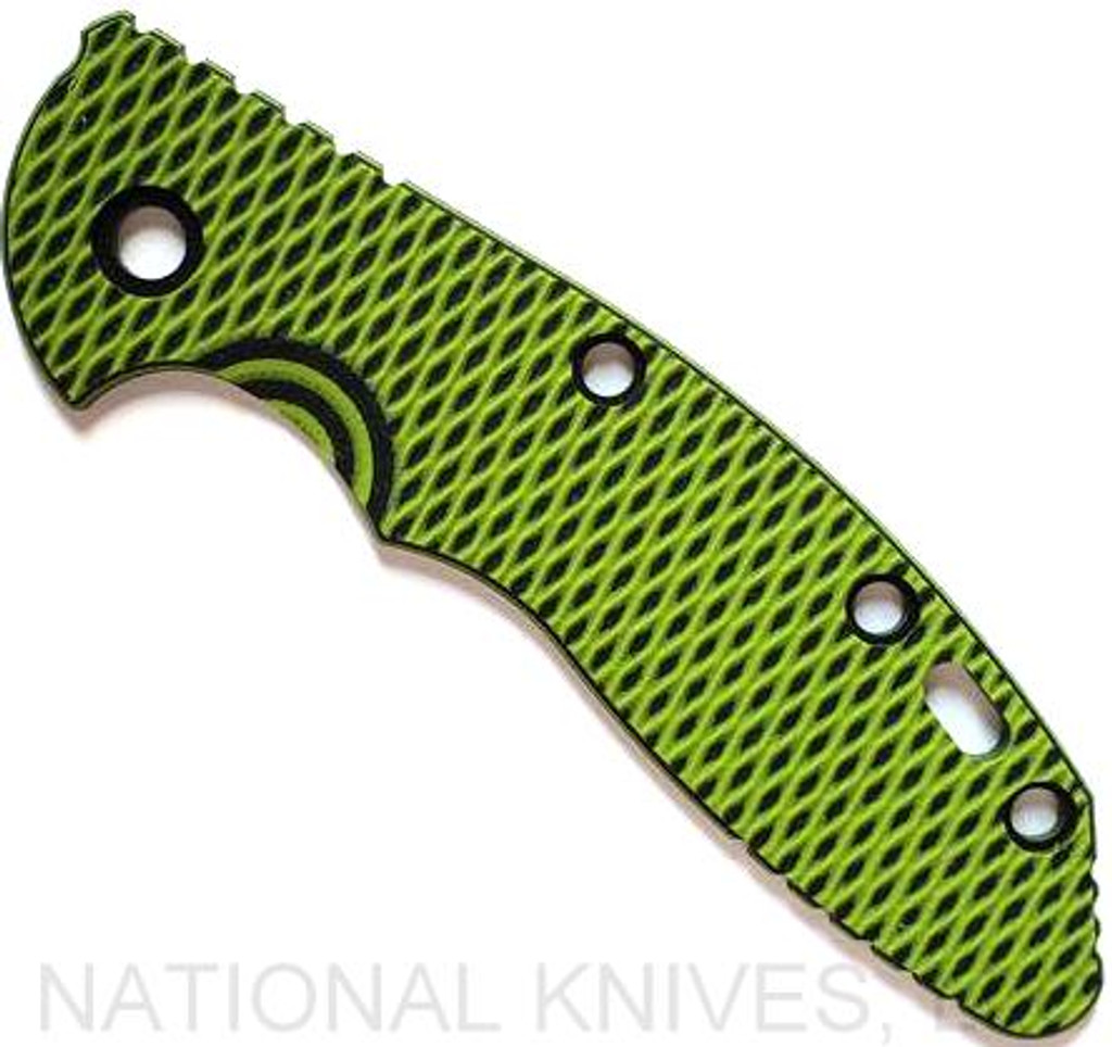 Rick Hinderer Knives G-10 Handle Scale for XM-18 - 3.5" - Neon Green-Black