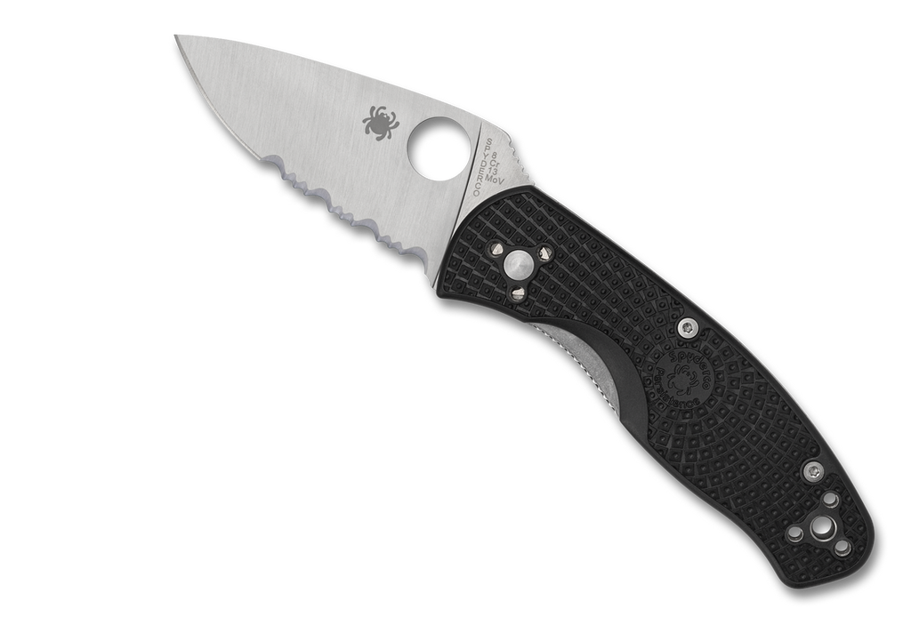 Spyderco Persistence Lightweight Knife C136PSBK 2.75" Combo Edge Blade Black FRN