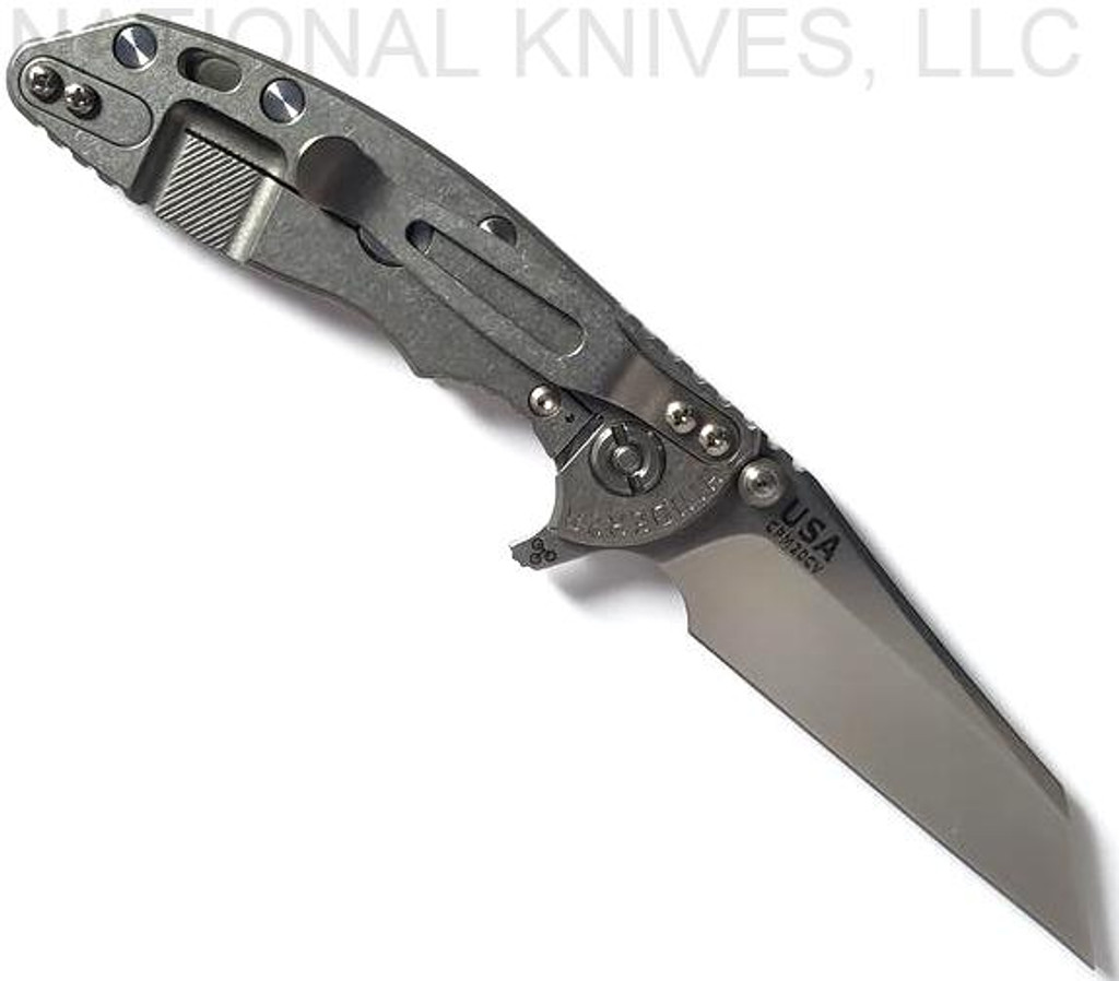 Rick Hinderer Knives XM-18 Wharncliffe Knife Stonewash 3.0" 20CV Blade T.G. G10