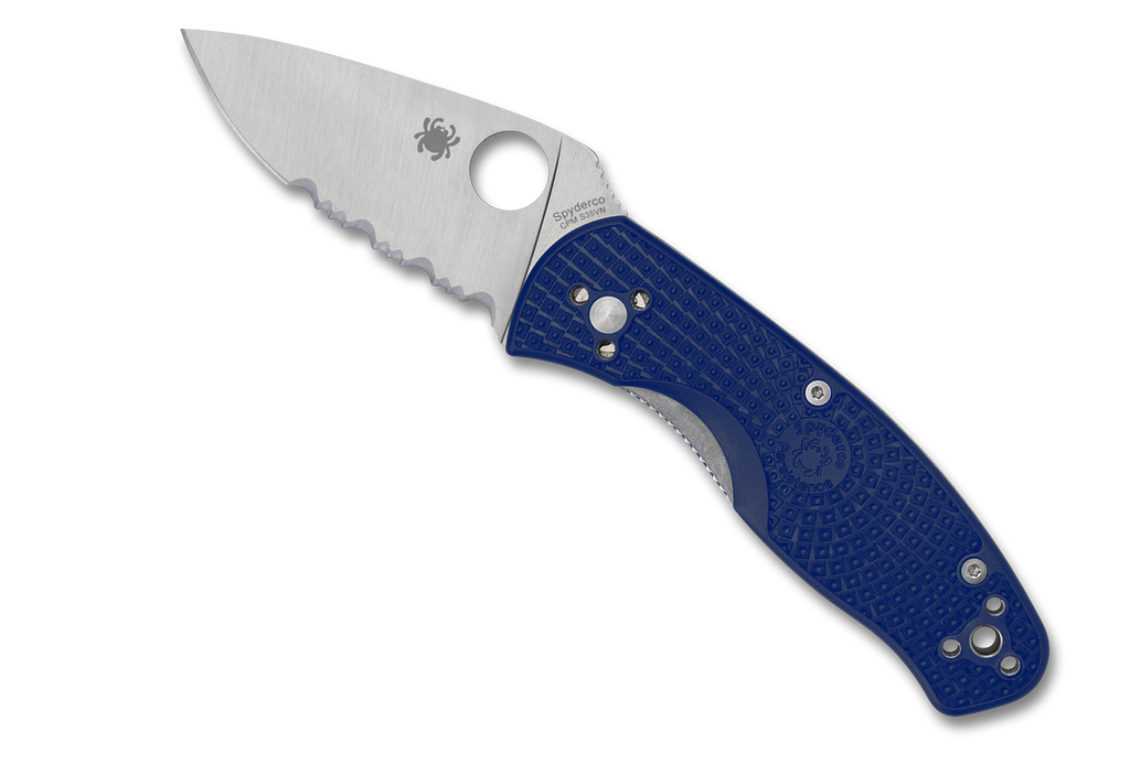 Spyderco Persistence Lightweight Knife C136PSBL 2.75" ComboEdge S35VN Blade Blue