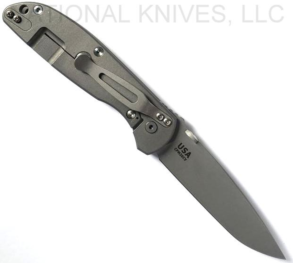 Rick Hinderer Knives Firetac Spanto Knife Working Finish 20CV Blade WF L/S Black