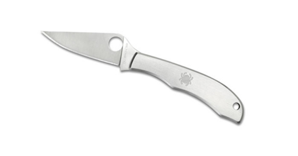 Spyderco Honeybee Slipit Folding Knife C137P Satin Plain Edge Blade Steel Handle