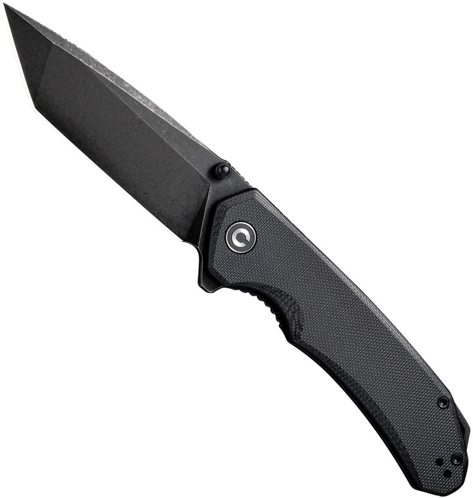 CIVIVI Brazen Folding Knife C2023C Black Stonewash D2 Steel Blade Black G-10