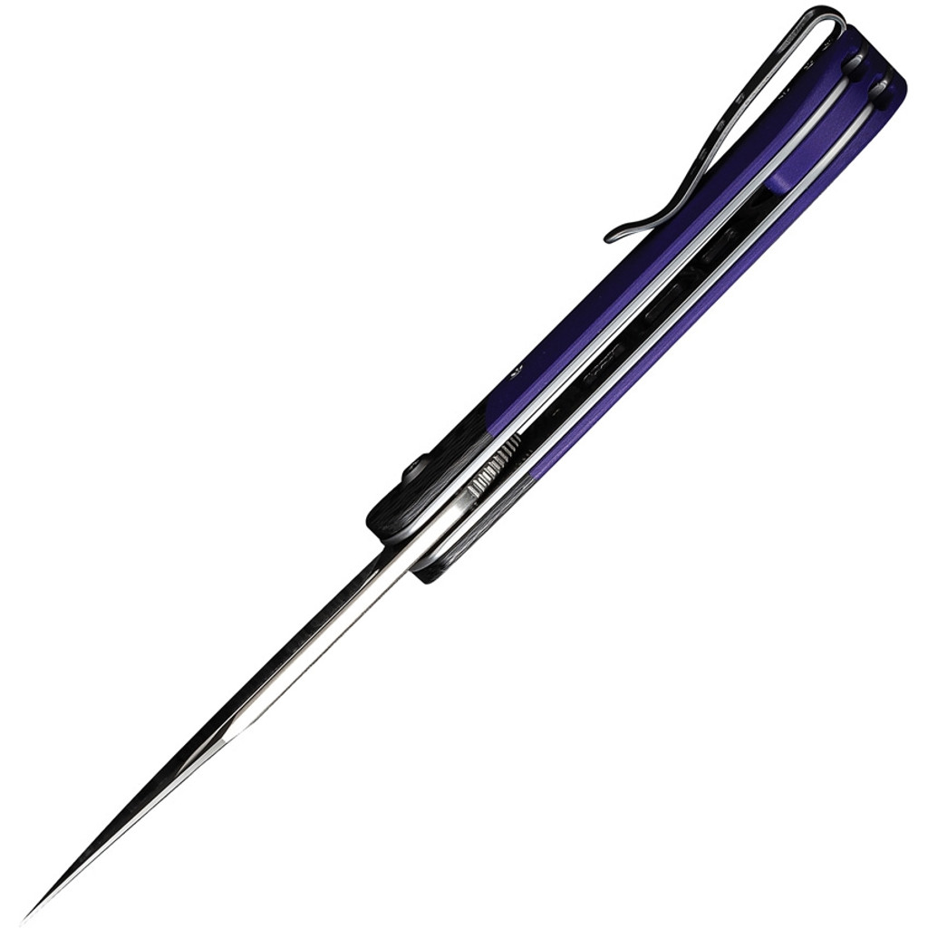 CIVIVI Appalachian Drifter II Knife C19010C-3 Satin Nitro-V Blade Purple G-10