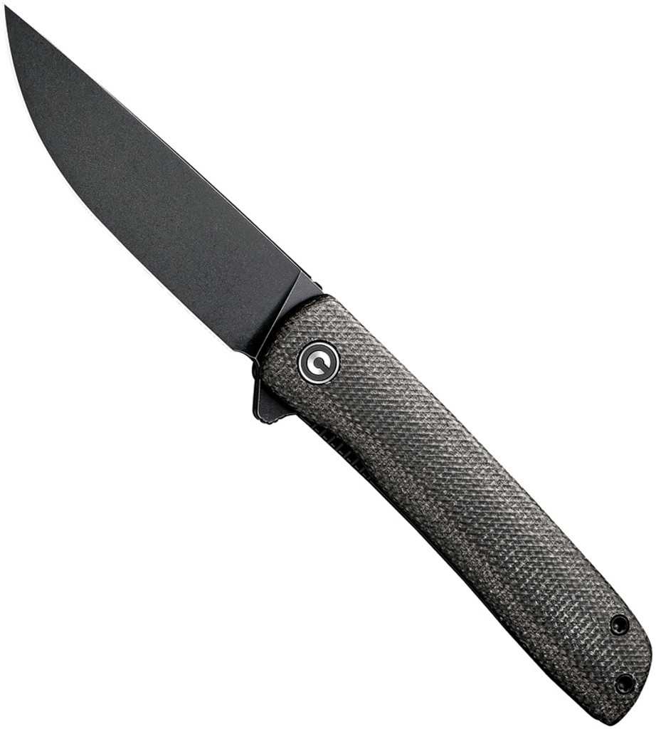CIVIVI Bo Knife C20009B-6 Black Stonewash Nitro-V Blade Dark Green Micarta