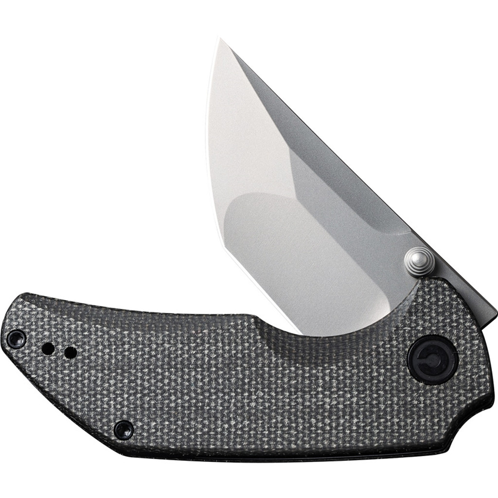 CIVIVI Thug 2 Knife C20028C-3 Bead Blast Nitro-V Steel Blade Dark Green Micarta