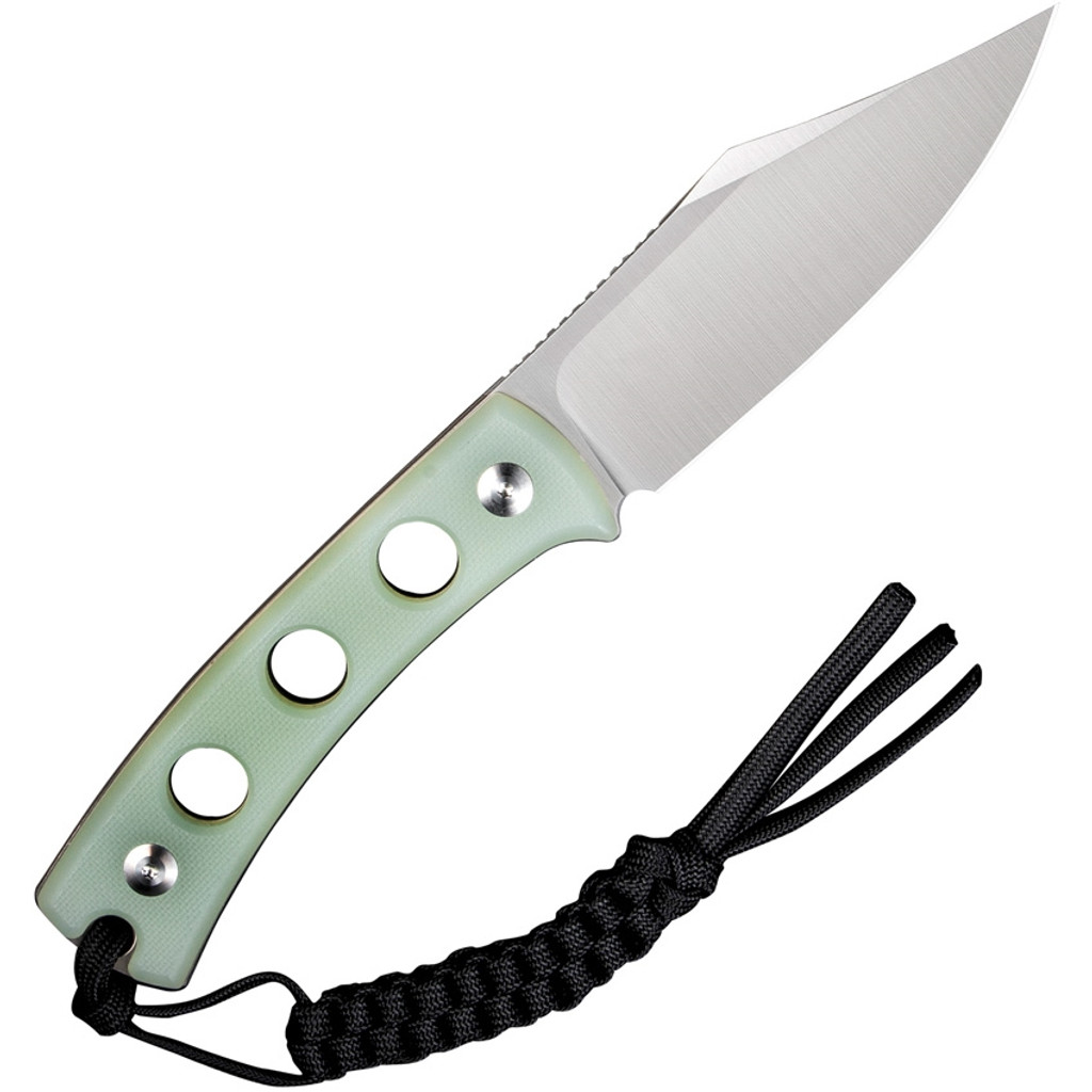 Sencut Waxahachie Fixed Blade Knife SA11B Satin 9Cr18MoV Blade Natural G-10