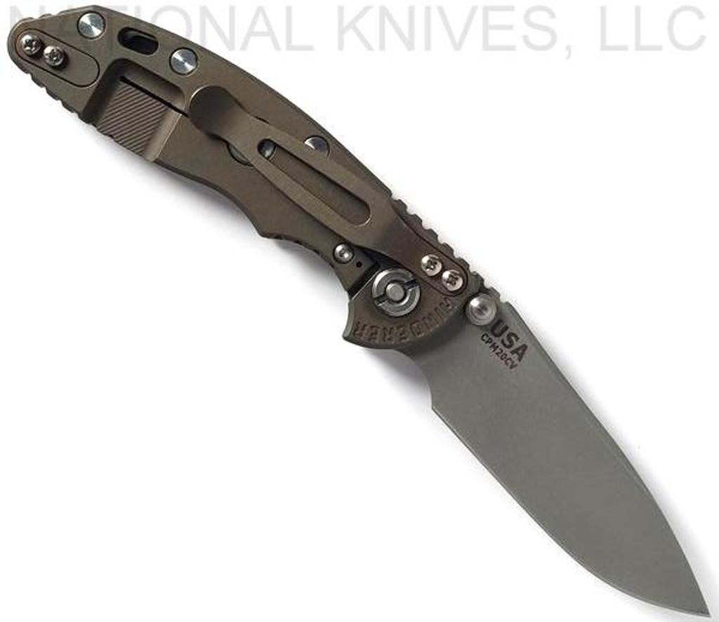 Rick Hinderer Knives XM-18 Slicer Non-Flipper WF 3.0" 20CV Blade BTLBR L/S OD