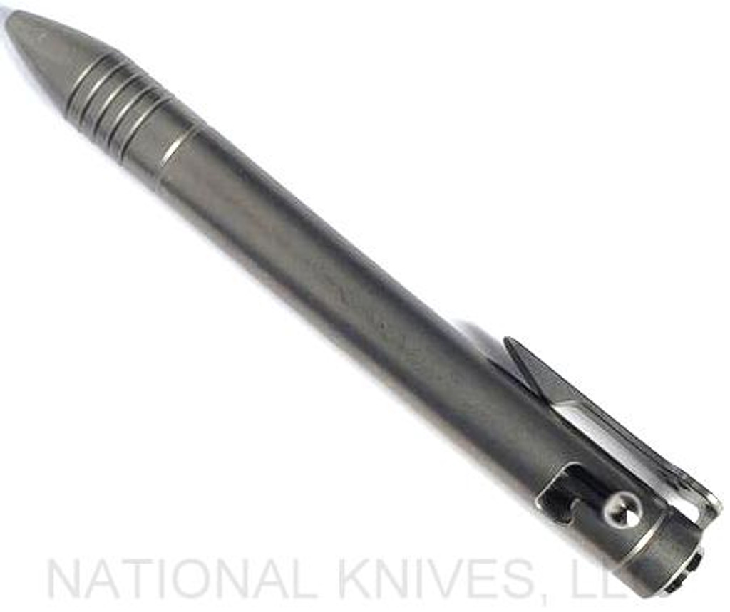Chaves Ultramar Bolt Action Ink Pen - Smooth - Stonewash Titanium