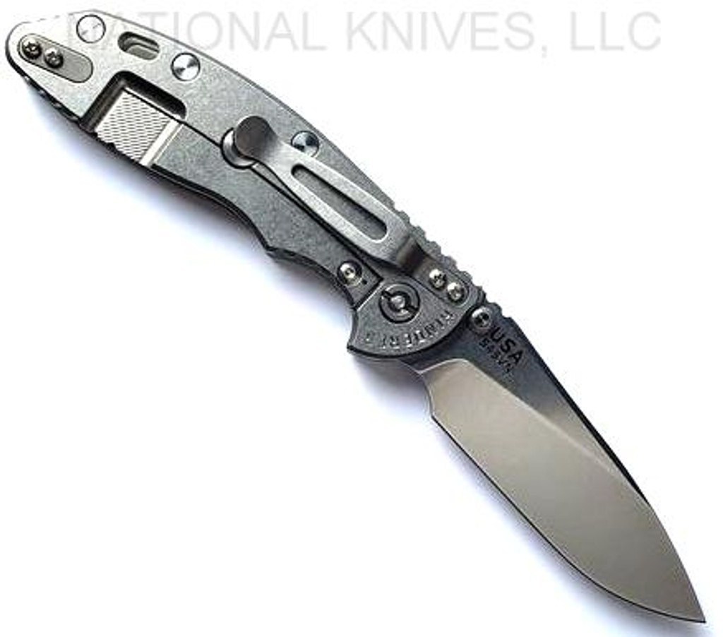 Rick Hinderer Knives XM-18 Slicer Non-Flipper Stonewash S45VN Blade SW LS TG