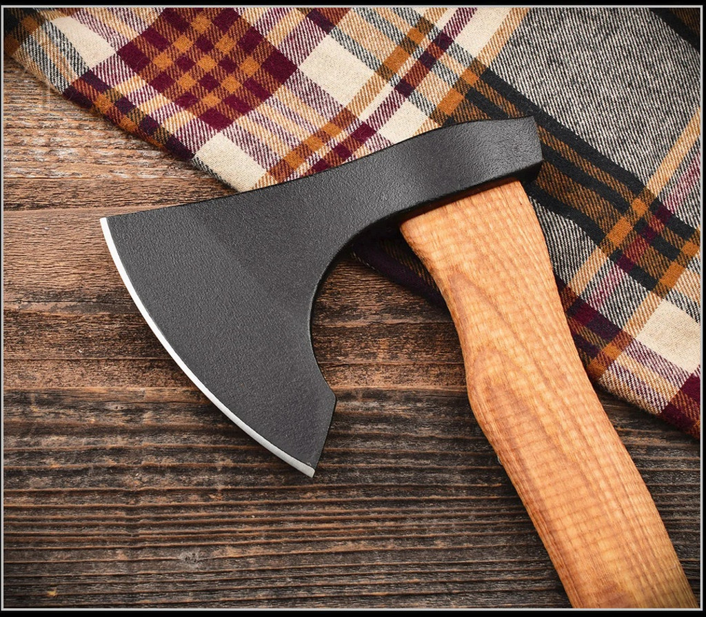 American Tomahawk Company Model 3 Tomahawk - 1060 Steel - Hickory Handle