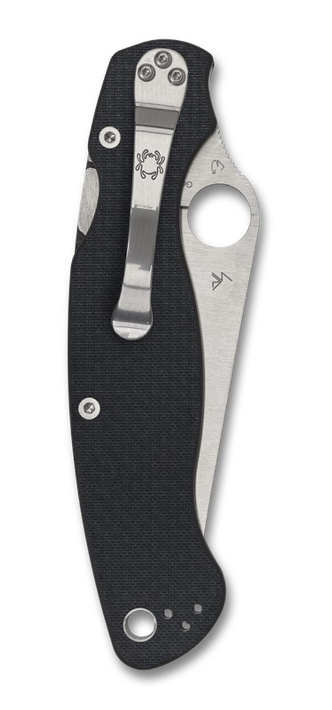 Spyderco Military 2 Sprint Run C36CFP2 Plain Edge S90V Blade Black Carbon Fiber