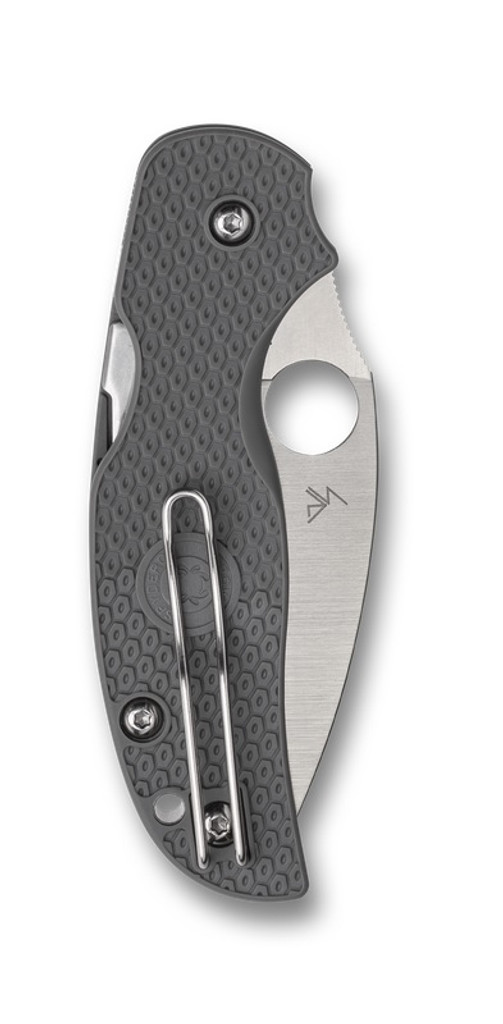 Spyderco Sage 5 Folding Knife C123PGY Plain Edge Maxamet Blade Gray FRN Handle