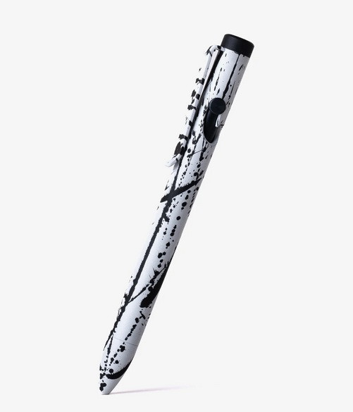 Tactile Turn Bolt Action ink pen - Seasonal Release Abstract w/black back piece accent.  Overall length is 5.1" and features titanium construction with an Abstract themed Cerakote finish.  Model 10-BA2-SEA-ABS.
