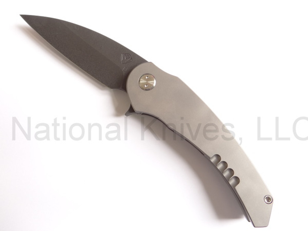 REFERENCE ONLY - Medford Knives Viper MKTVIPRDO-BB/BB Folding Knife, Black 4.125" Plain Edge Blade, Titanium Handle