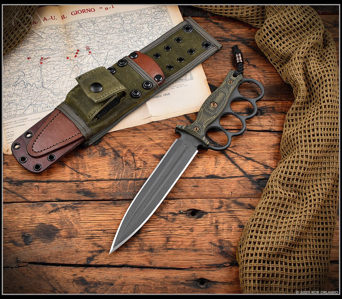 RMJ Tactical Trench Raider | CPM-3V | Dirty Olive G-10 | National