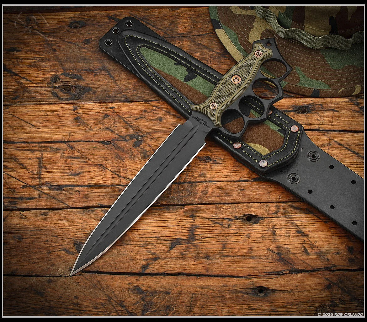 RMJ Tactical Lady Death | Graphite Black CPM-3V | Dirty Olive G-10