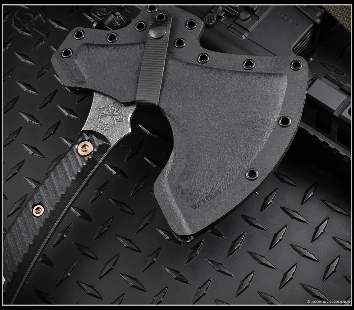 RMJ Tactical Berserker Axe | Acid Etched 80CRV2 | Black G-10
