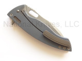 REFERENCE ONLY - Ferrum Forge Knife Works AFY Model 8 Folding Knife, 3.75" Plain Edge Z-FiNit Blade, Titanium Handle