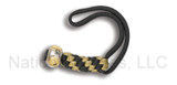 REFERENCE ONLY - Spyderco Lanyard BEAD3LY Sprint Run, 2-Tone Rhodium and Gold Plated Bead, 2-Tone Paracord