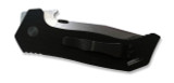 Emerson Knives ETAK B SF Folding Knife, Satin 3.9" Plain Edge 154CM Blade, Black G-10 Handle, Emerson "Wave" Opener