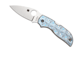 REFERENCE ONLY - Spyderco Chaparral C152STIBLP XHP Blade Blue Stepped Titanium