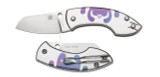 REFERENCE ONLY - Spyderco Pingo C163TIP Sprint Run Folding Knife, 2.375" Plain Edge Elmax Blade, Titanium Handle