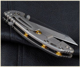 Rick Hinderer Knives Folding Knife Standoffs for XM-18 - 3.5" - Brass
