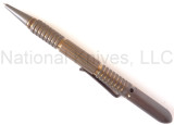 Rick Hinderer Knives Extreme Duty ink pen - shown with cap attached to back.  Bronze anodized titanium construction.  Model P5802001TD.