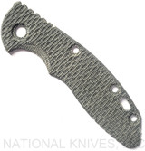 Rick Hinderer Knives TEXTURED Micarta Handle Scale - XM-18 - 3.0" - Black