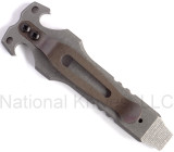 Rick Hinderer Knives HS TacTool Steel Flame pocket tool - shown reverse.  Working Finish titanium construction.  Model T9000000CC.
For reference only.