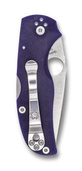 Spyderco Native 5 Knife C41GPDBL5 2.98" Plain Edge S110V Blade Dark Blue G10