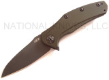 REFERENCE ONLY - Zero Tolerance ZT 0770ODBLK  Assisted Opening Knife, Black 3.25" Plain Edge Blade, Olive Drab Aluminum Handle