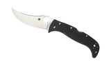 REFERENCE ONLY - Spyderco Chinook 4 Knife C63GP4 Plain Edge S30V Blade Black G10