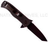 REFERENCE ONLY - Emerson Knives CQC-7F BT Flipper Folding Knife, Black 3.3" Plain Edge 154CM Blade, Black G-10 Handle, Emerson "Wave" Opener