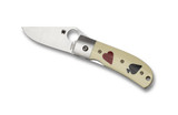 REFERENCE ONLY - Spyderco One Eyed Jack C226GP S30V Blade White G-10 w/Inlays