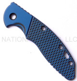 REFERENCE ONLY - Rick Hinderer Knives XM-18 "Bolstered" G-10 Handle Scale - Fits 3.5" Models Only - Blue and Black